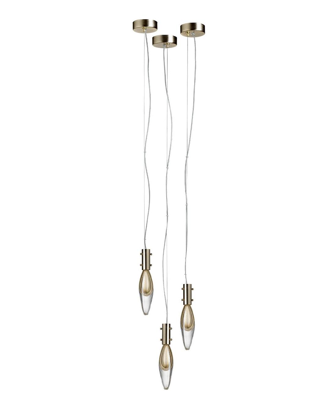 Suspension Murano Gouttes 3 Lumières