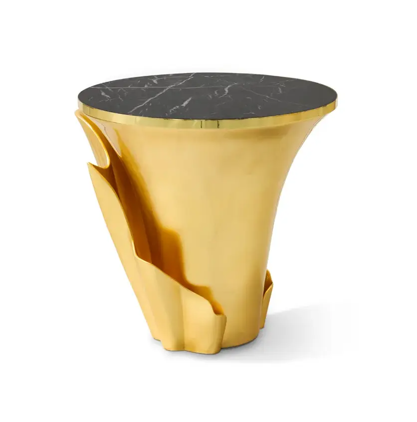 Table d’Appoint Yasmine Feuille d’Or