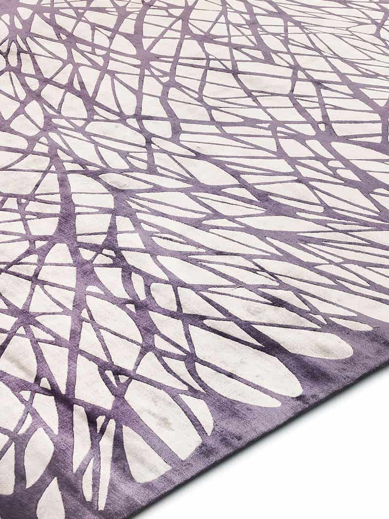 Tapis noué main Dresden Lilas Clair
