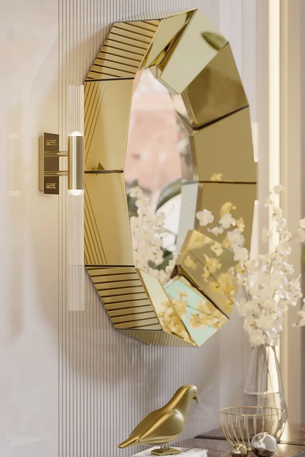 Miroir Radiance Doré - 2