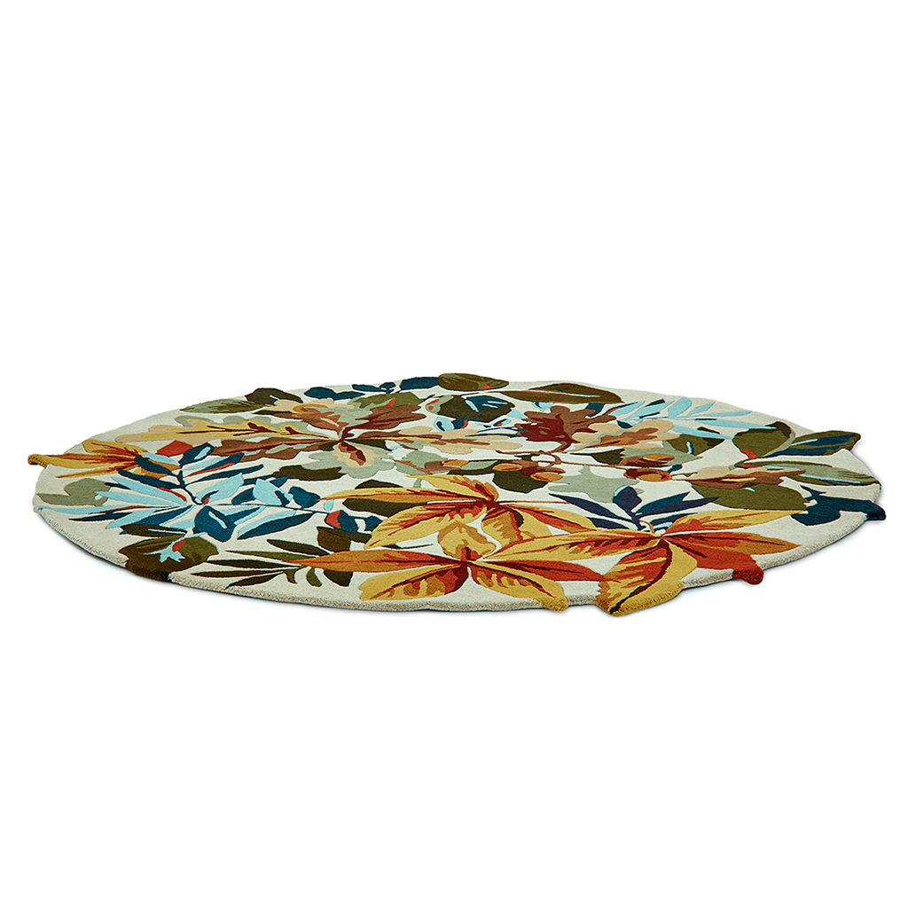 Tapis rond Robin's Wood Marron Rouille 146501