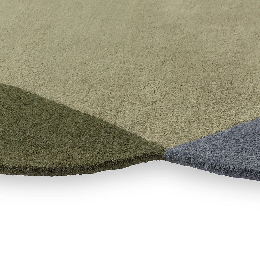 Tapis Élément Chad Gris Vert