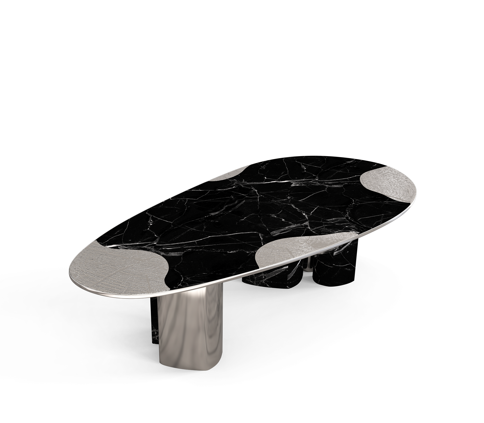 Table Athena Noir & Argent