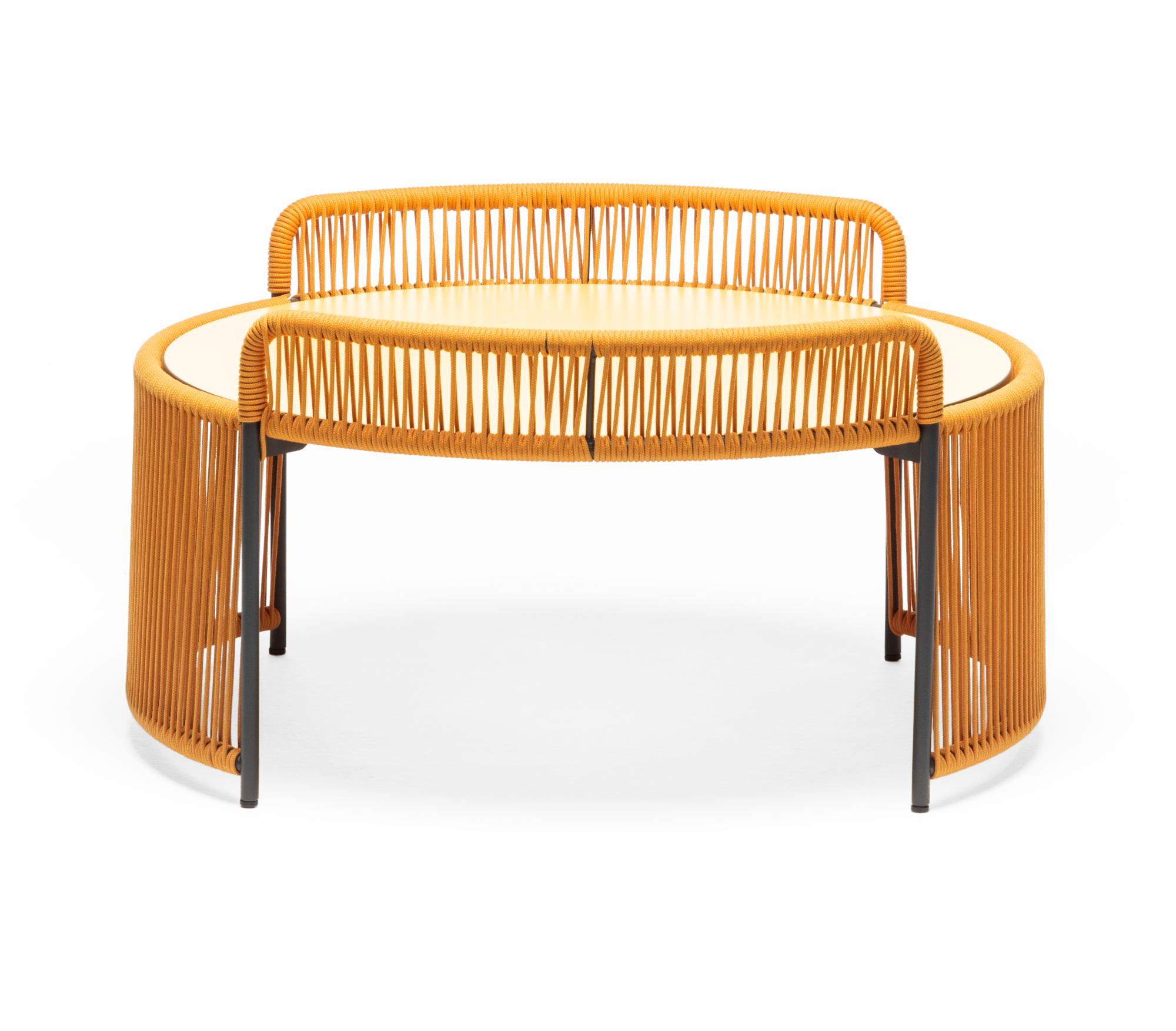 Table Basse de Jardin Ronde Jaune Altana ME
