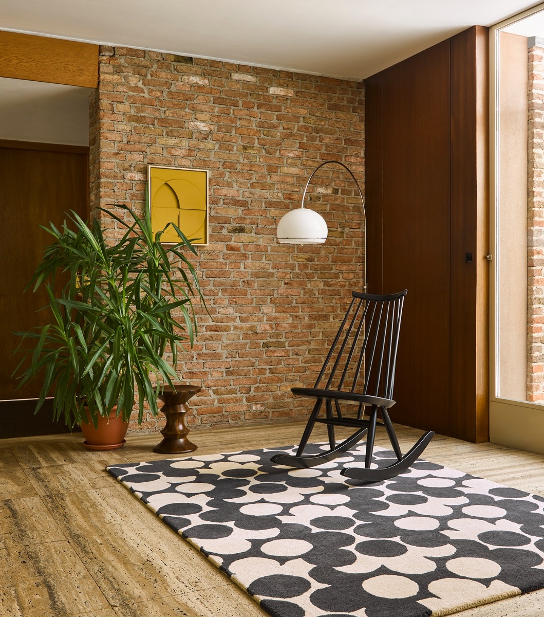 Tapis Puzzle Flower Ardoise