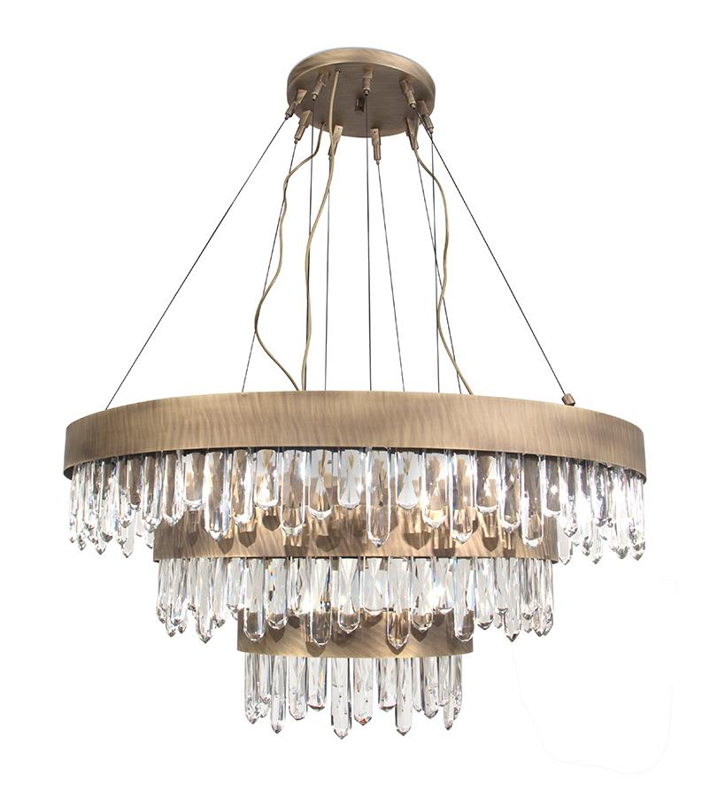 Lustre Chutes de Laiton