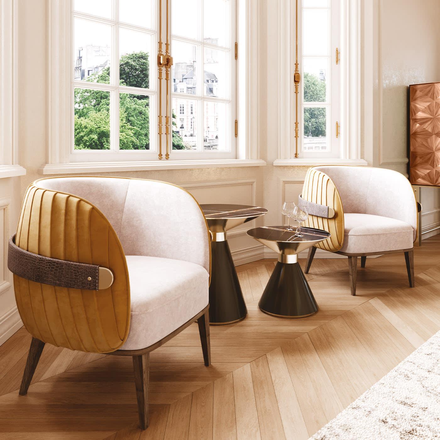 Tables d’Appoint Crono | Dimensions: Ø 50 x H 45 cm