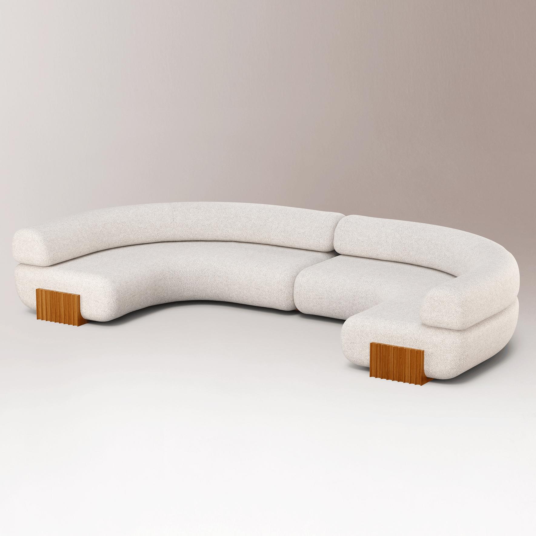 Canapé modulable Carmel en bois