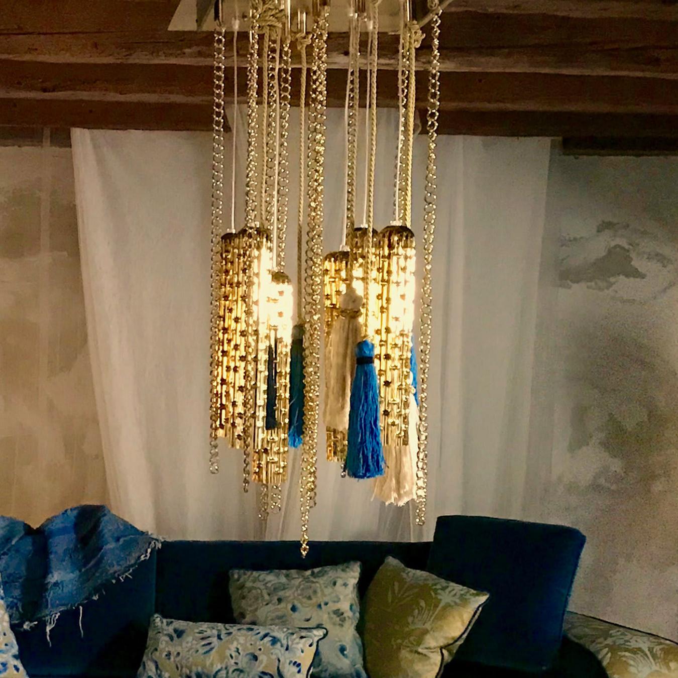 Lustre en verre de Murano