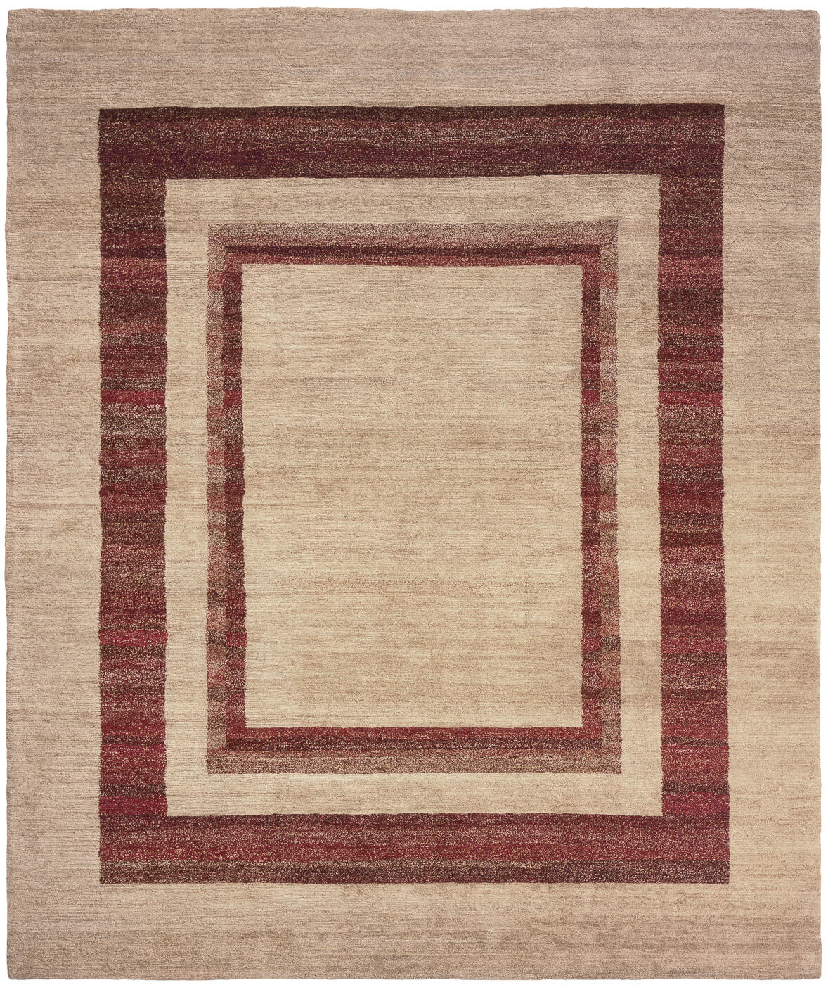 Tapis Mauro Triple Bordure Rouge