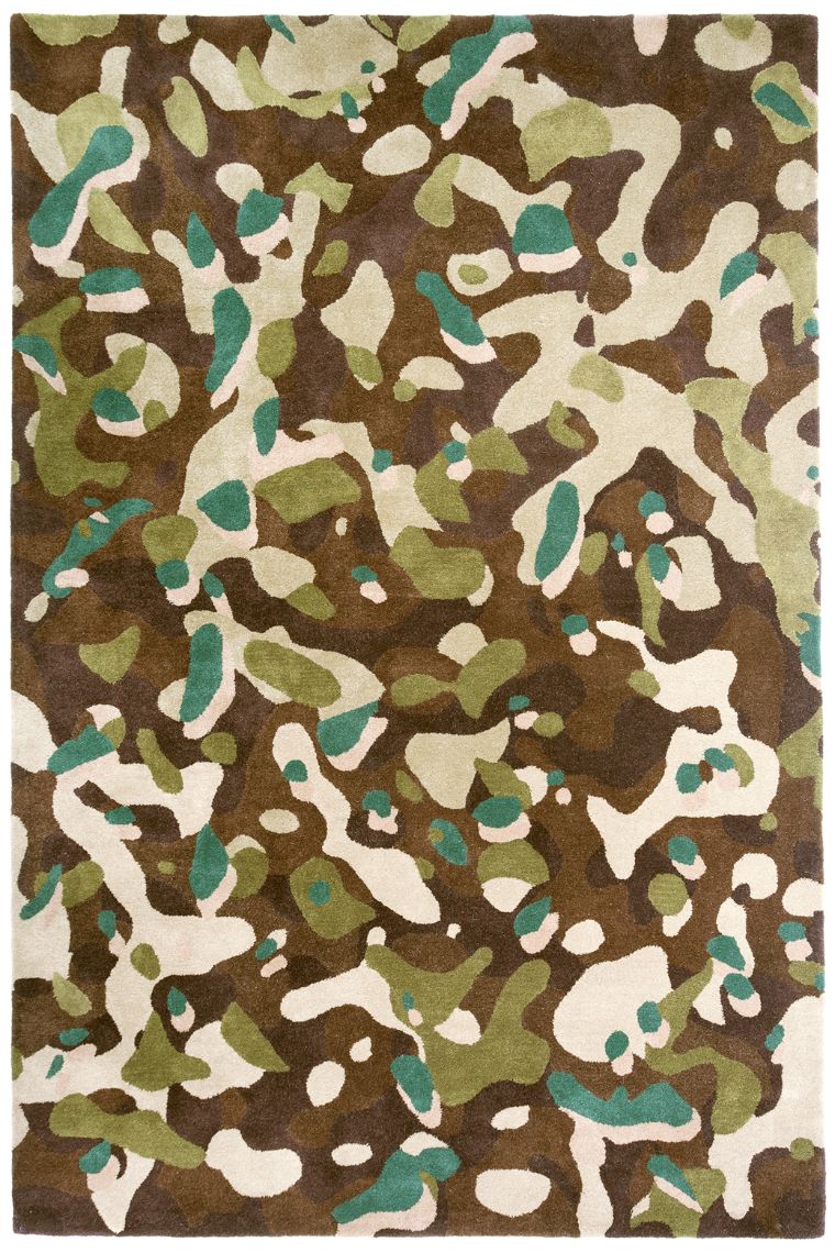 Tapis Camouflage Macro Marron