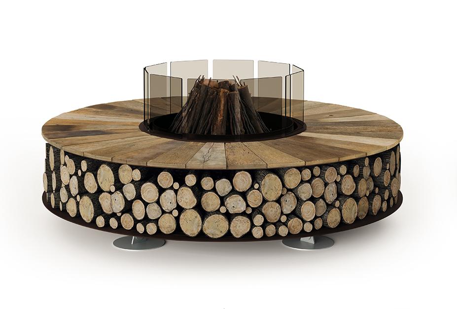 Brasero Zero en bois | Dimensions: Ø 300 cm