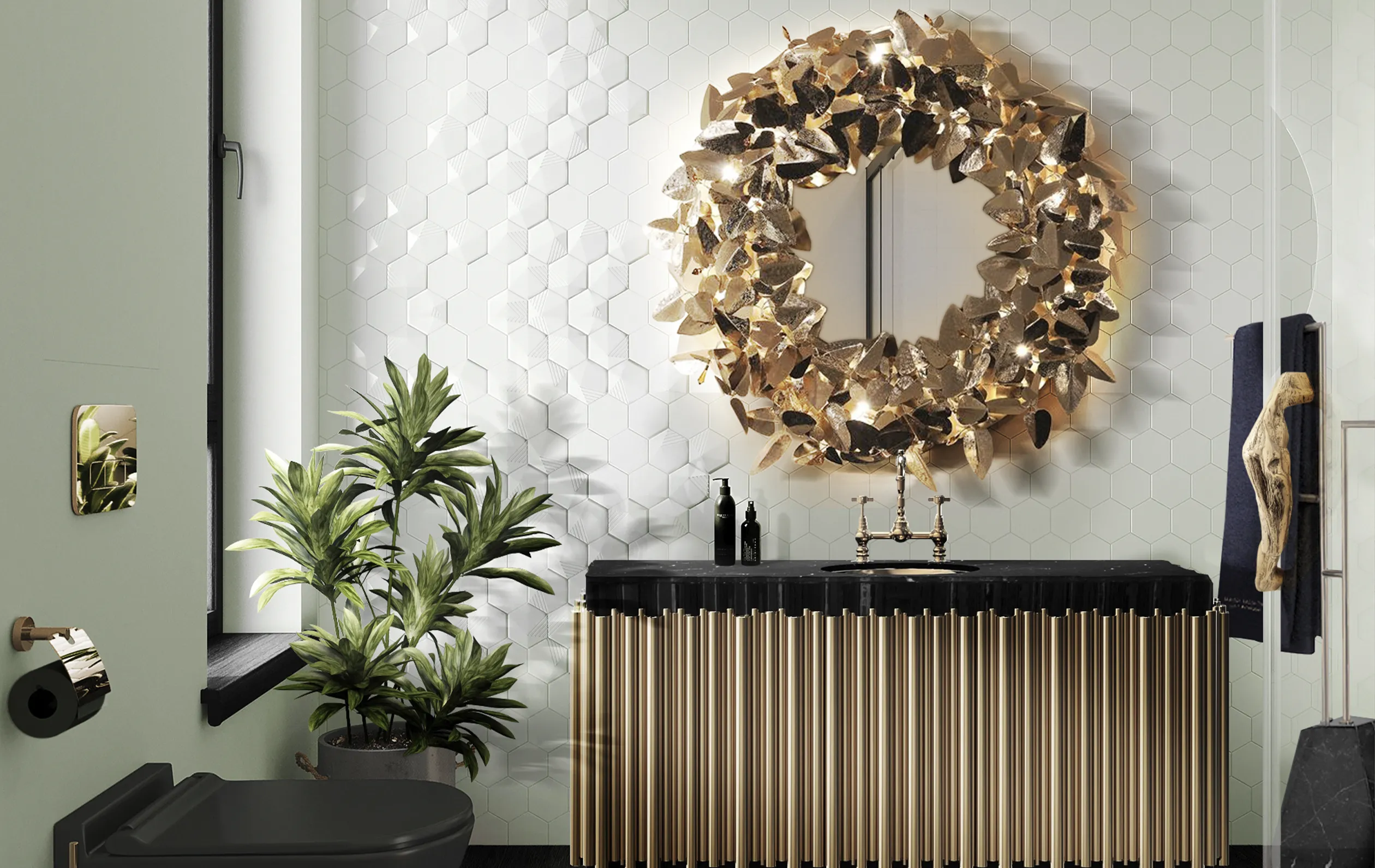 Miroir Applique Royal