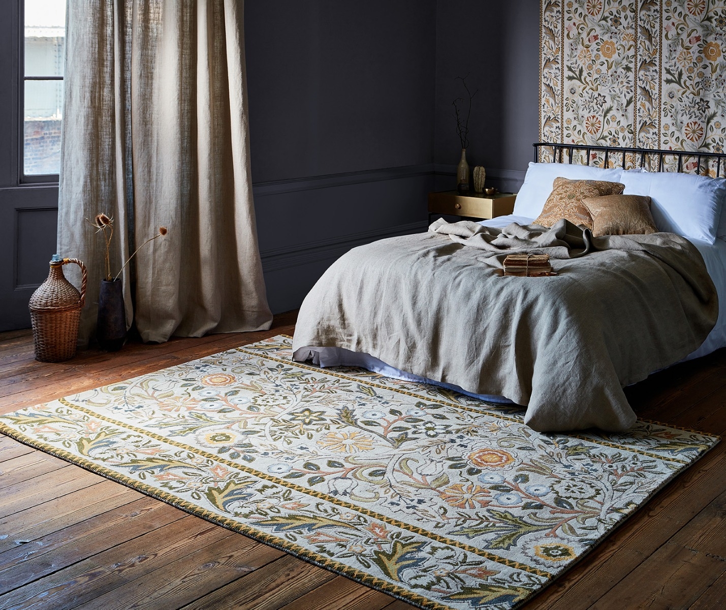 Tapis Wilhelmina Lin / Moutarde