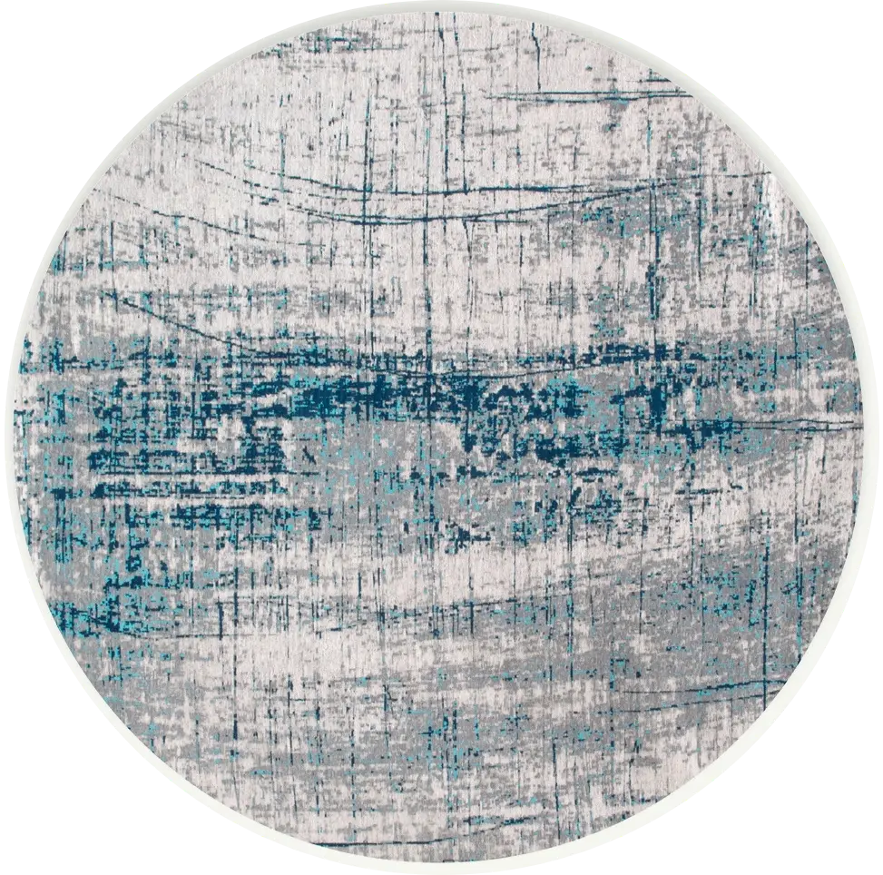Tapis 8421 Bronx Azurite Round | Taille: Ø 140 cm