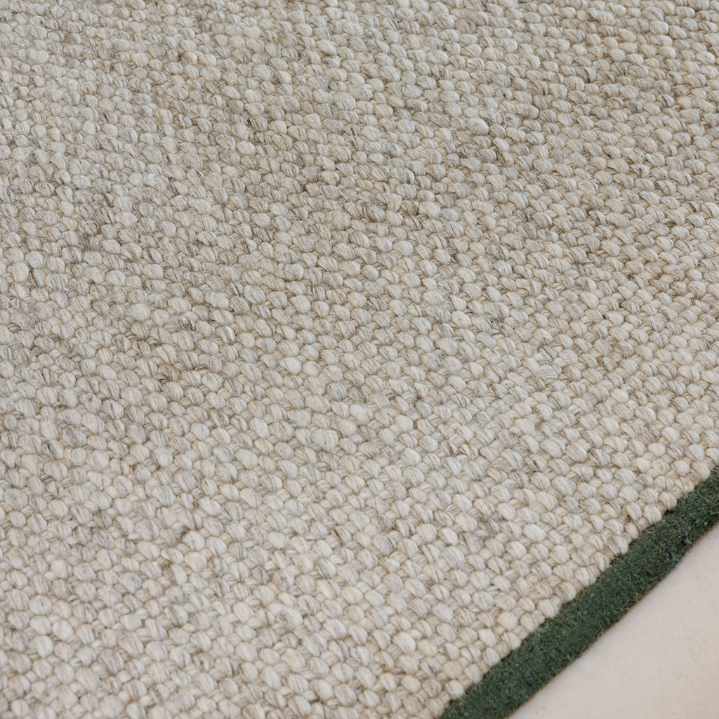 Tapis Artisan Matière Uni Gris Cendré