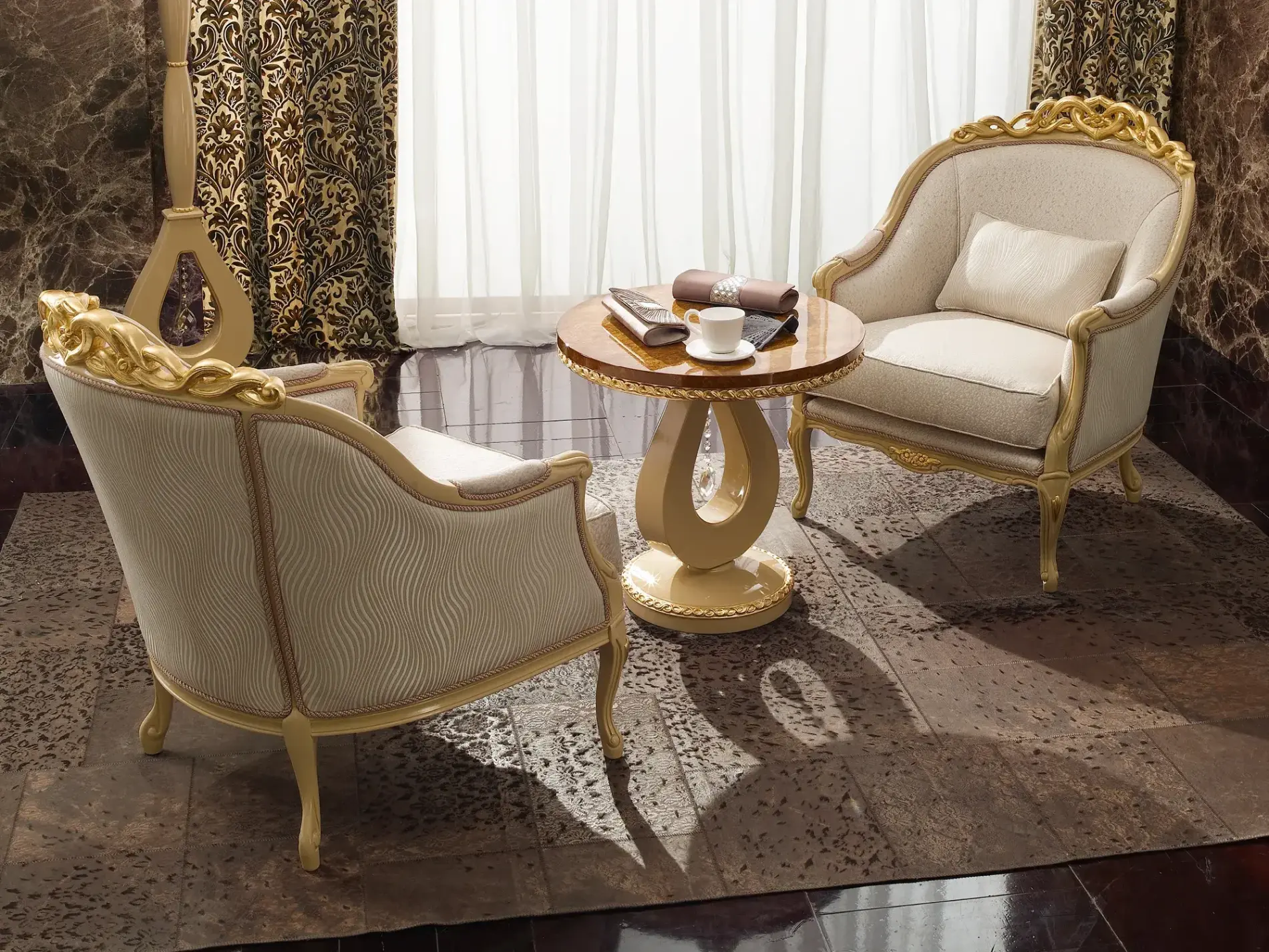 Chaise De Luxe Harmony avec Accoudoirs