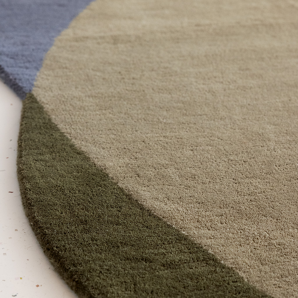 Tapis Élément Chad Gris Vert