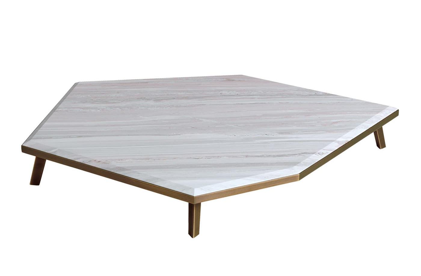 Table basse extensible en marbre