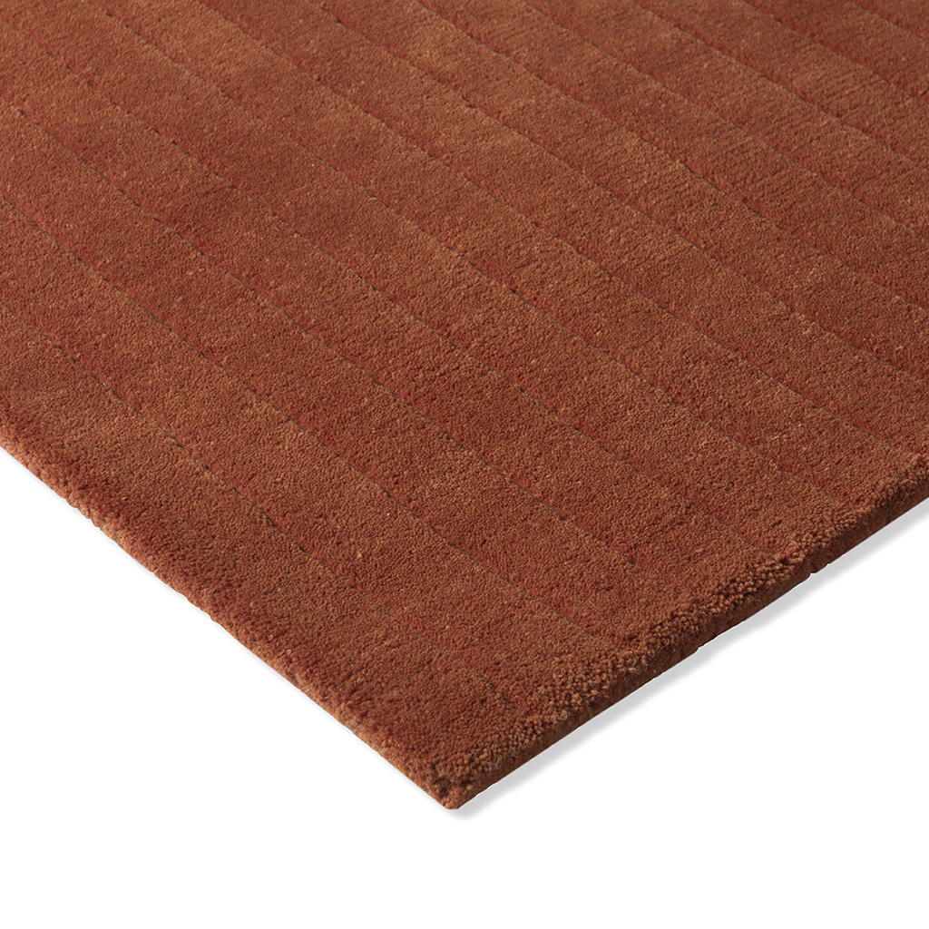 Tapis fait main Decor Rhythm Mandarine