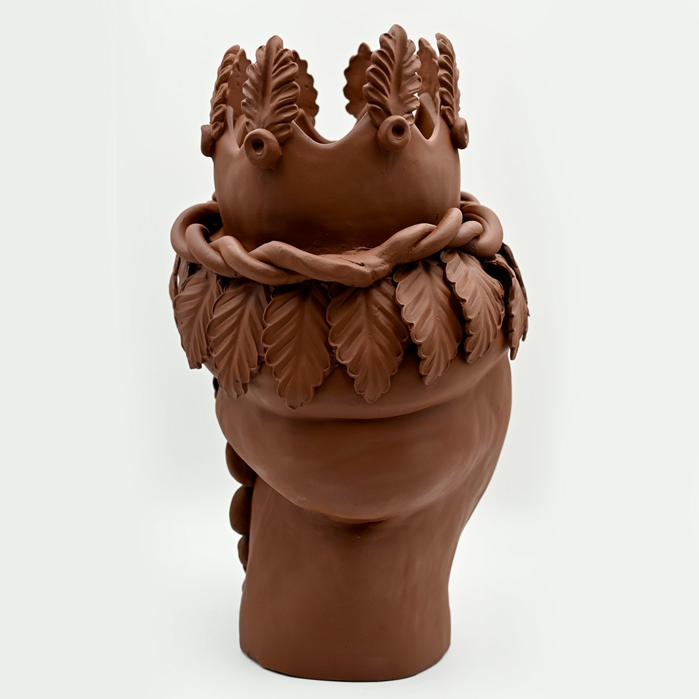 Sculpture Tête De Maure Marron