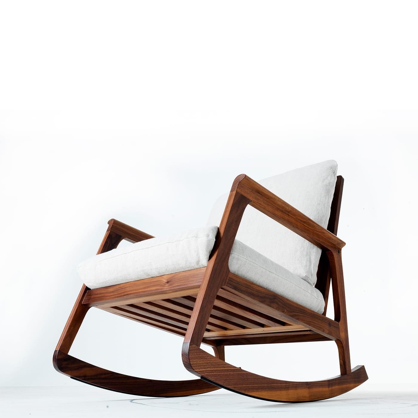 Fauteuil à Bascule Momento Marron | Revêtement: Linen BEL-LINO G077 11