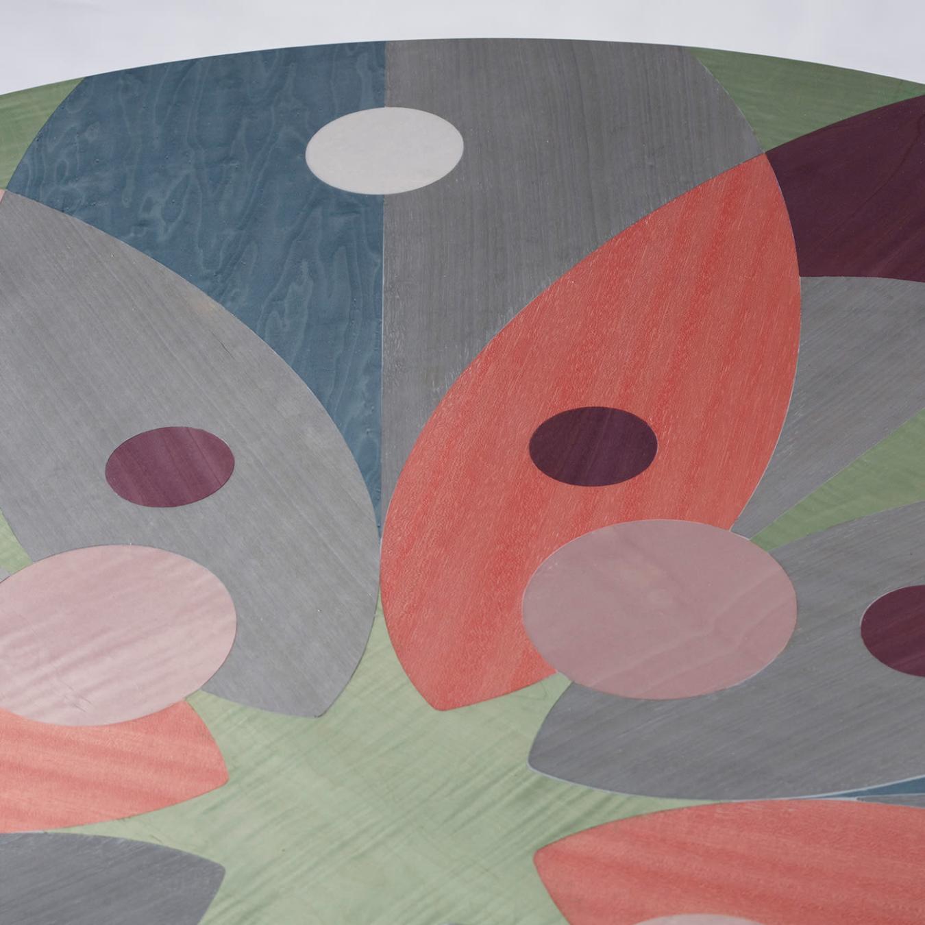 Table de Salle à Manger Plaquée Multicolore
