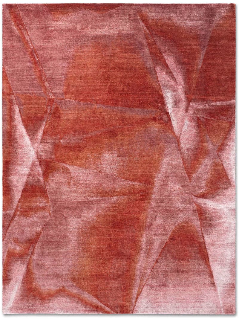 Tapis noué main Rouille