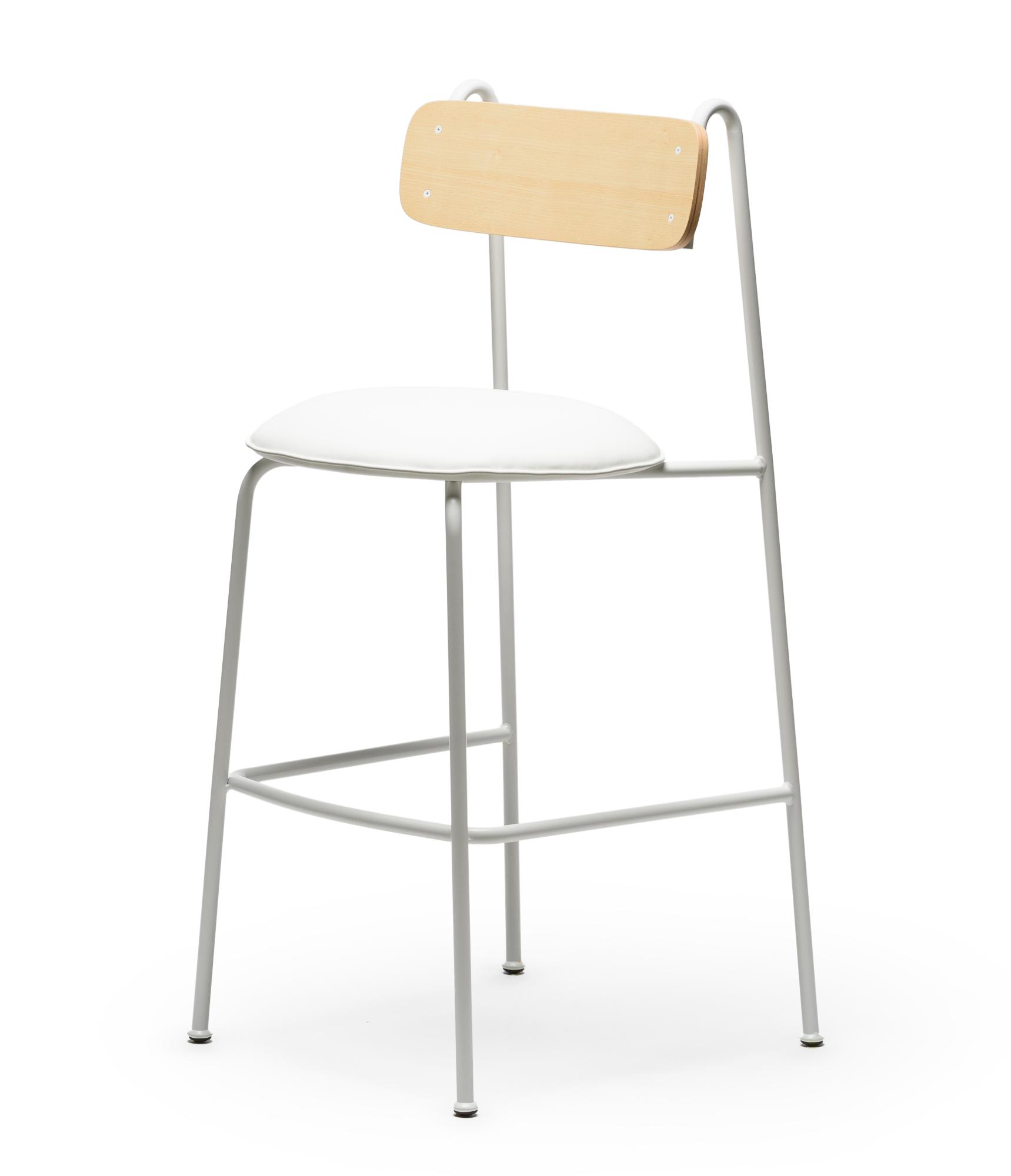 Chaise de Bar Lena SG-75 Frêne Blanc