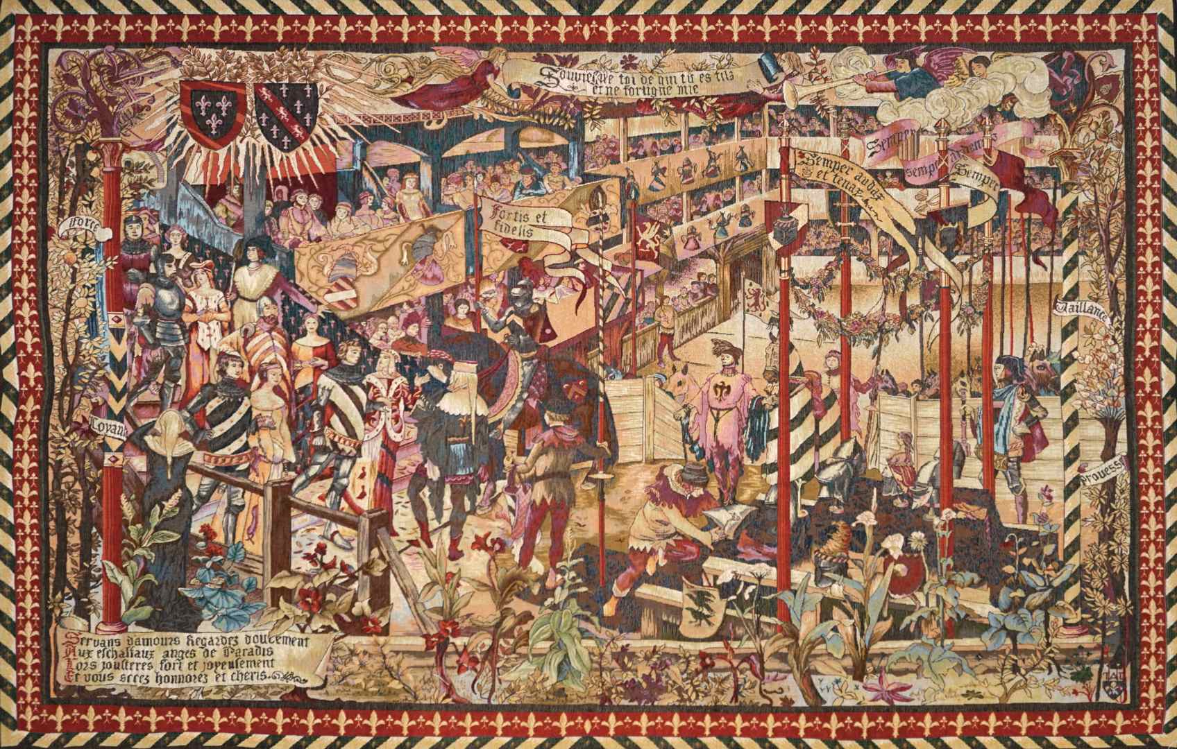 Tapisserie Tournoi Médiéval