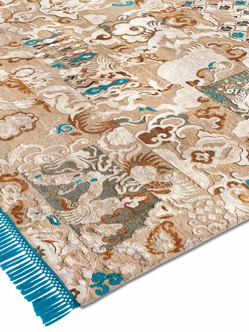Tapis noué main de luxe Dragon
