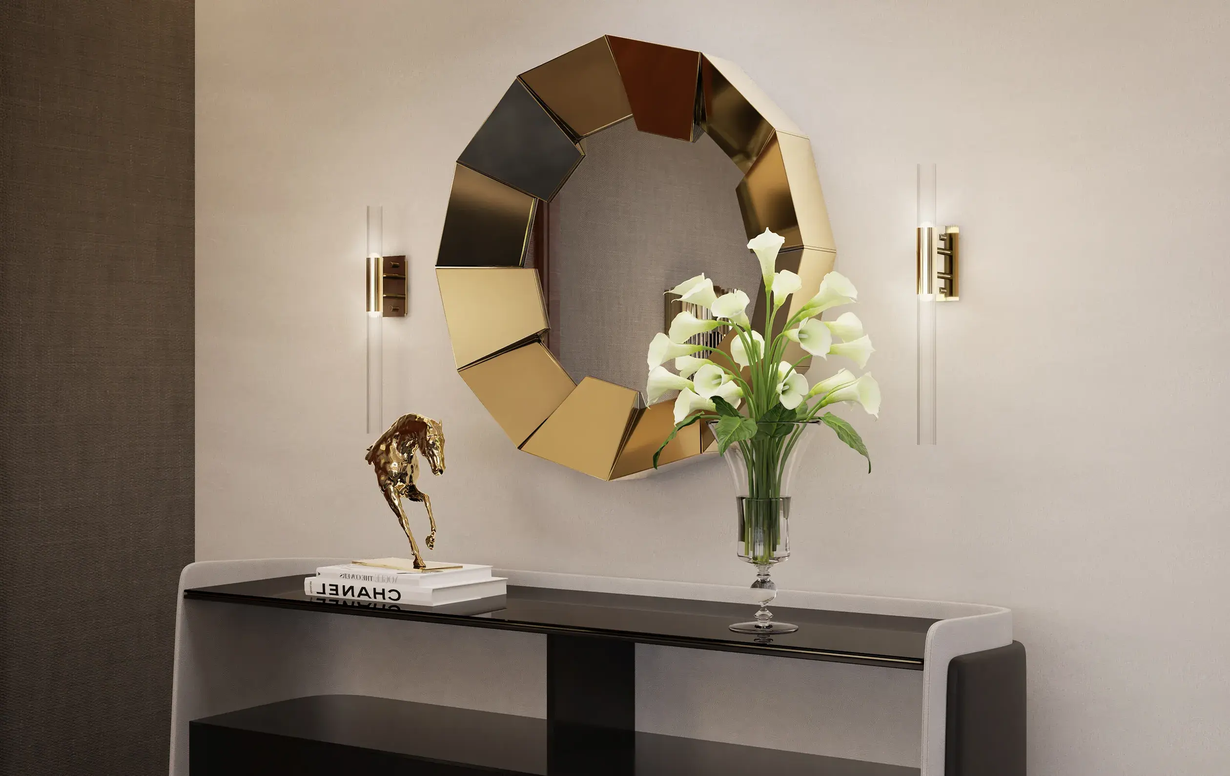 Miroir Radiance Doré - 4