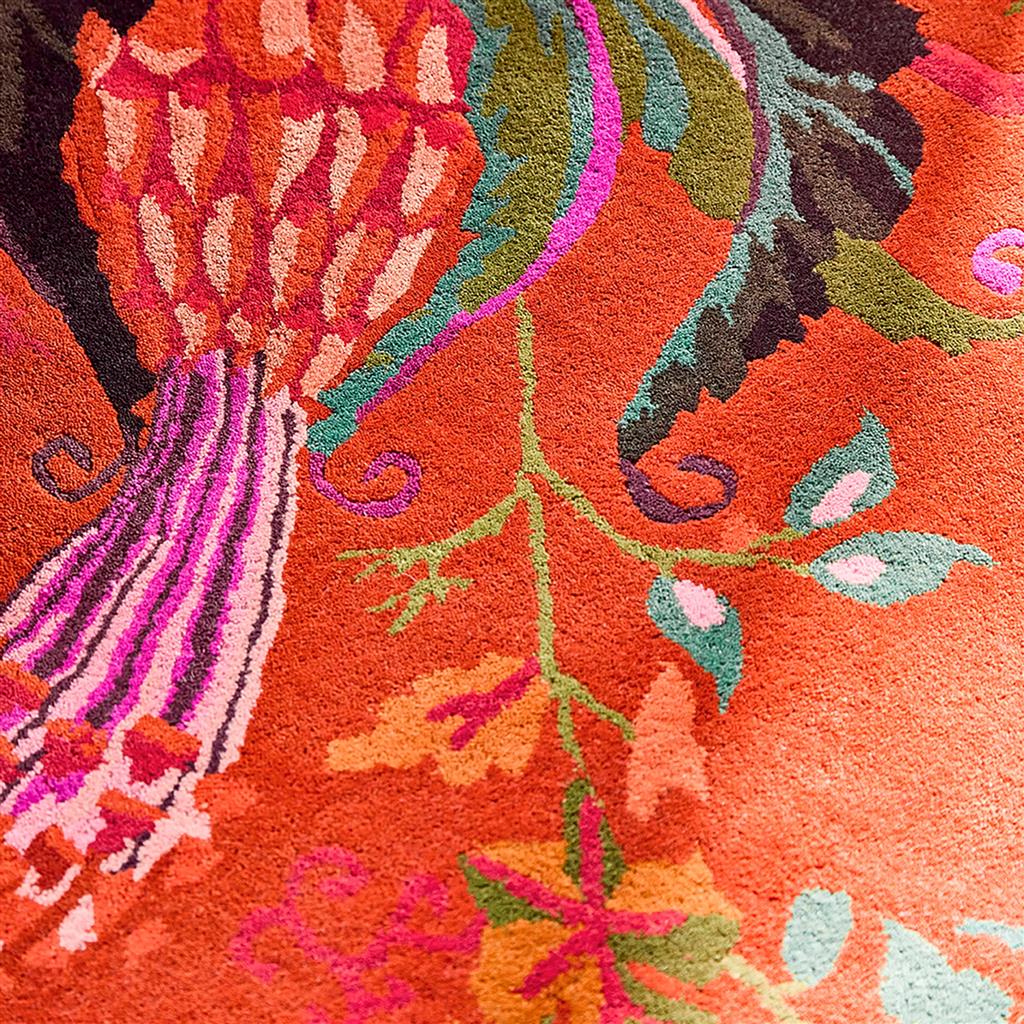 Tapis Merveille Floral Ambre/Citron