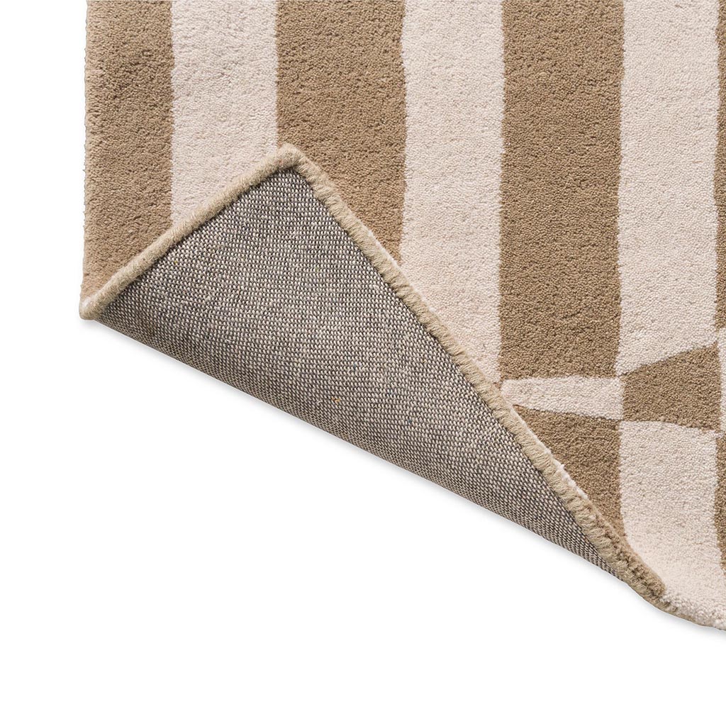 Tapis Bloc Rayé Galet