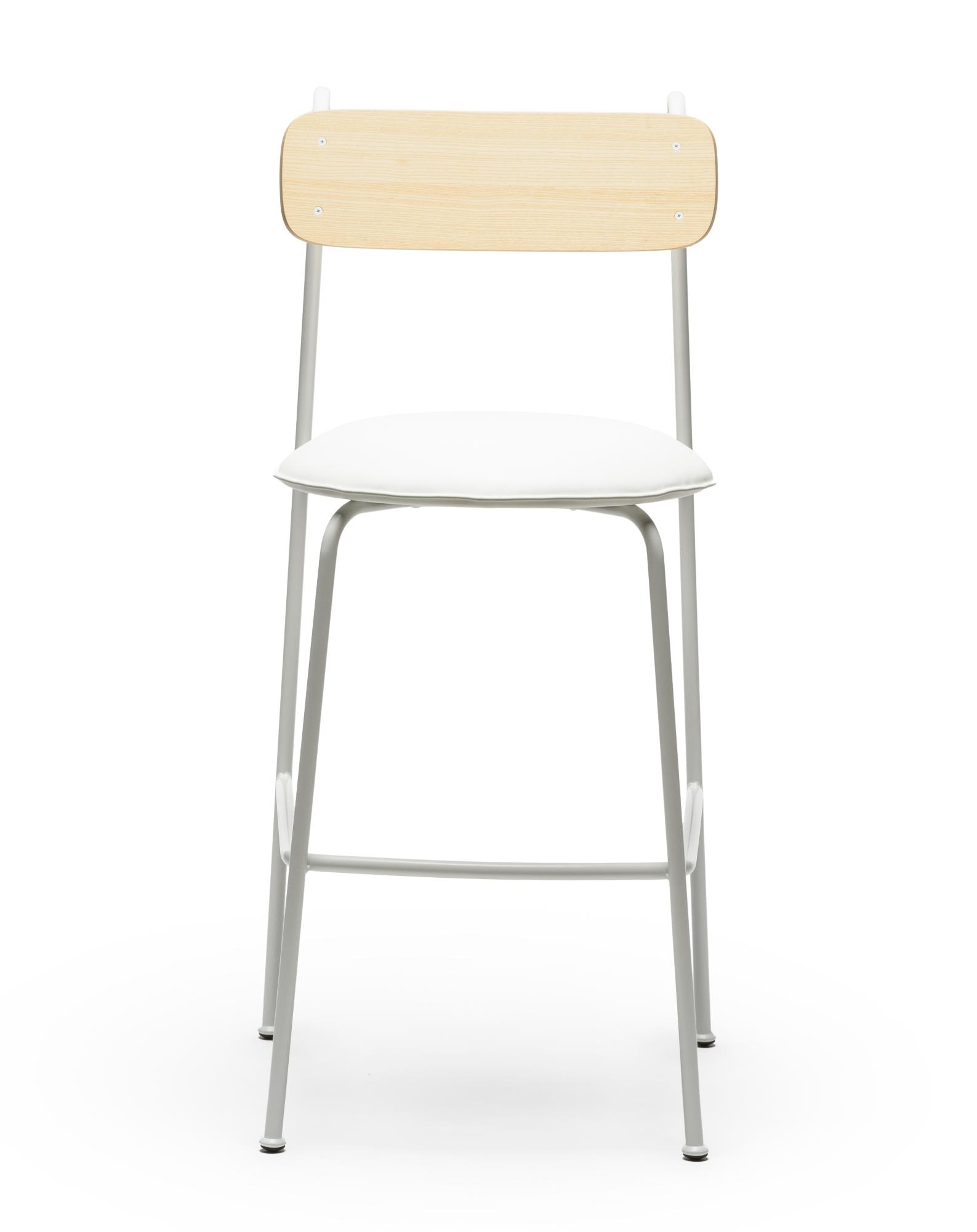 Chaise de Bar Lena SG-75 Frêne Blanc