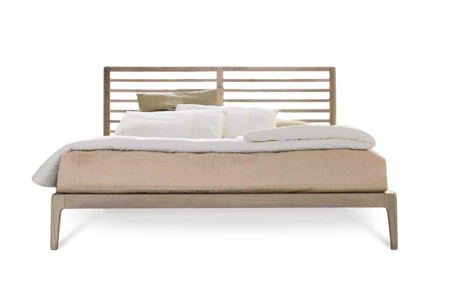 Lit Essentia Italien | Finition: Grey solid walnut