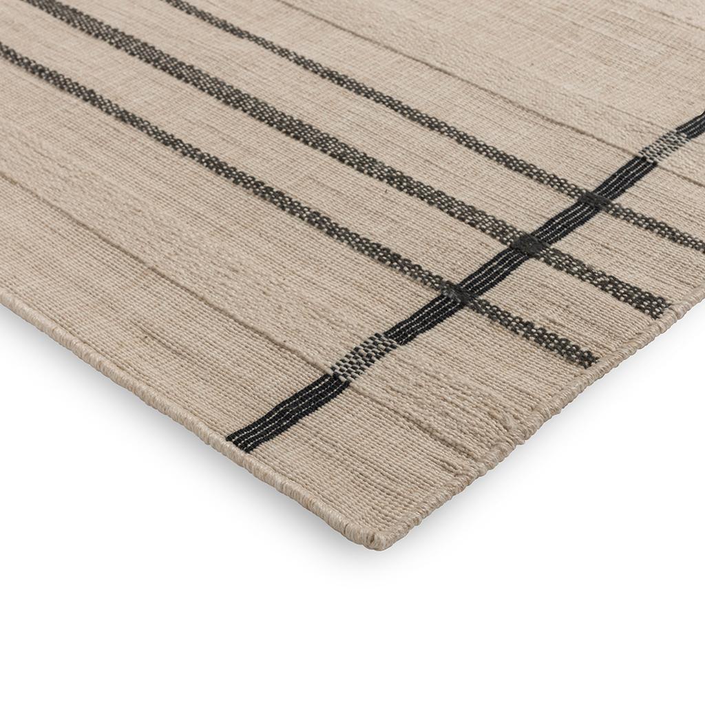 Tapis d’extérieur Zona Lignes Charbon