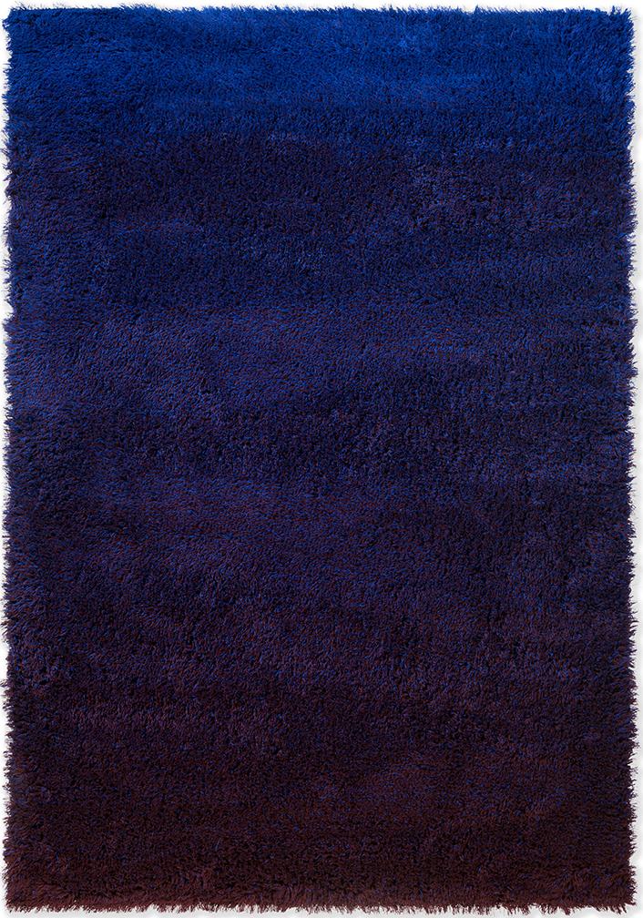 Tapis haut Shade Bleu Électrique / Aubergine