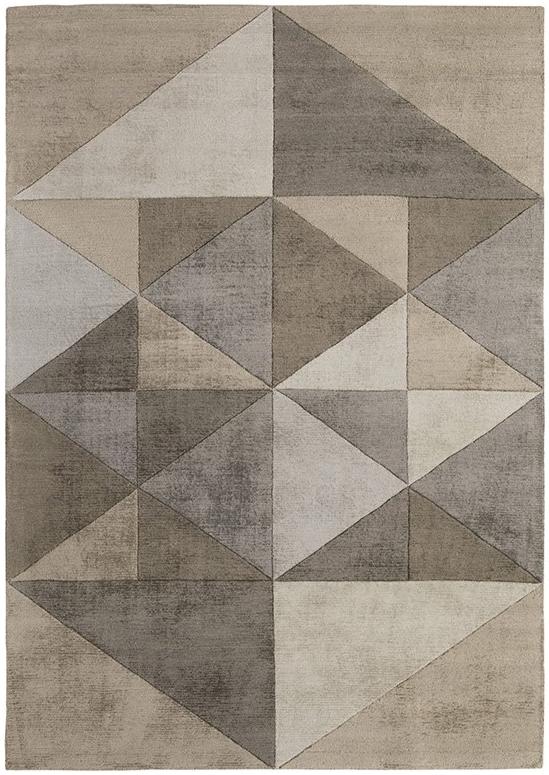 Tapis Triangles Beige