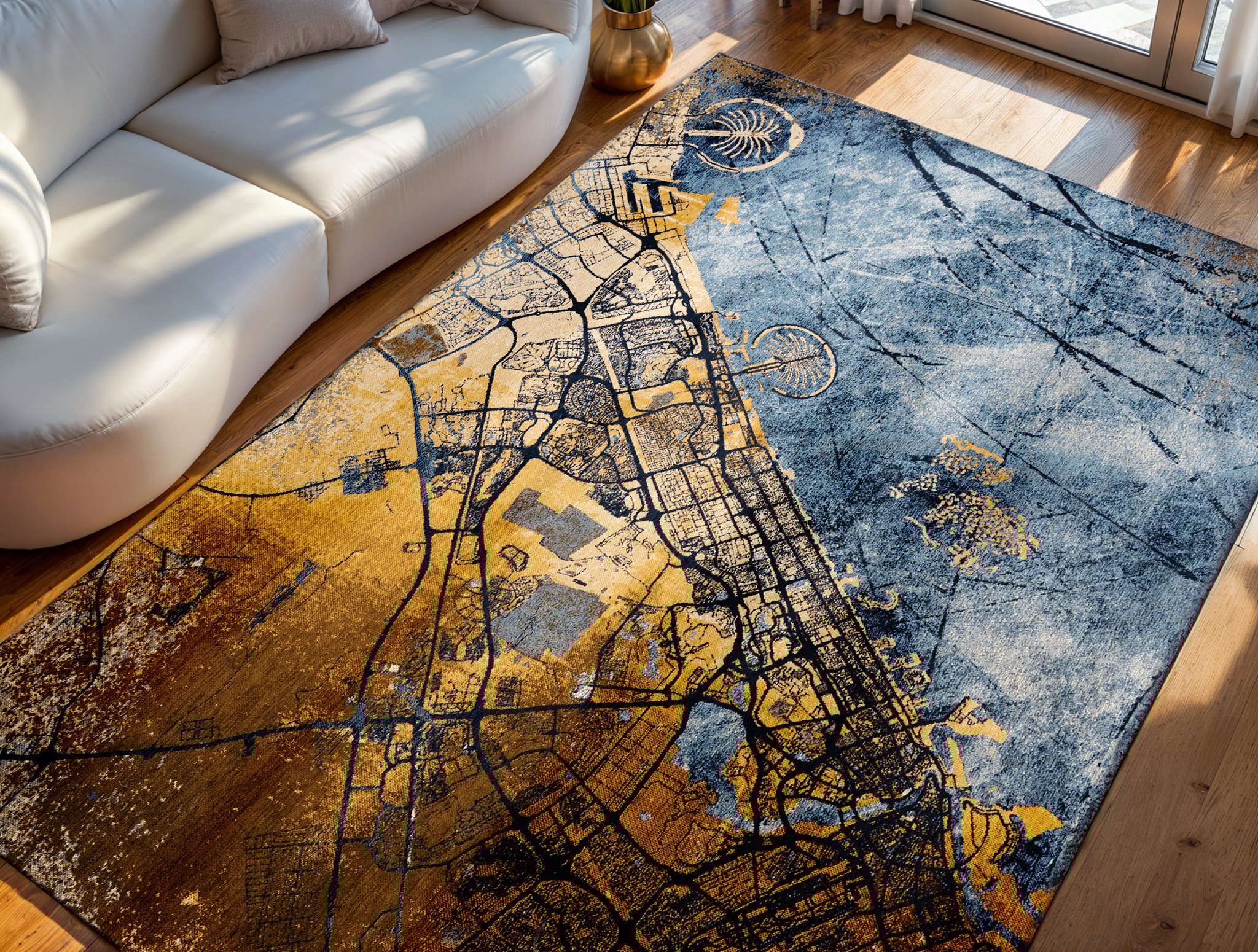 Tapis Gold Sea 9698