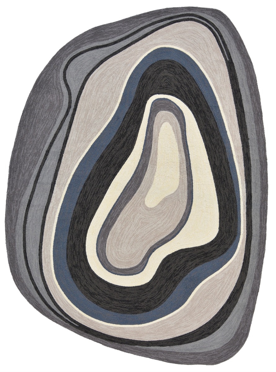 Tapis d’extérieur Habitat Aura Gris 477304