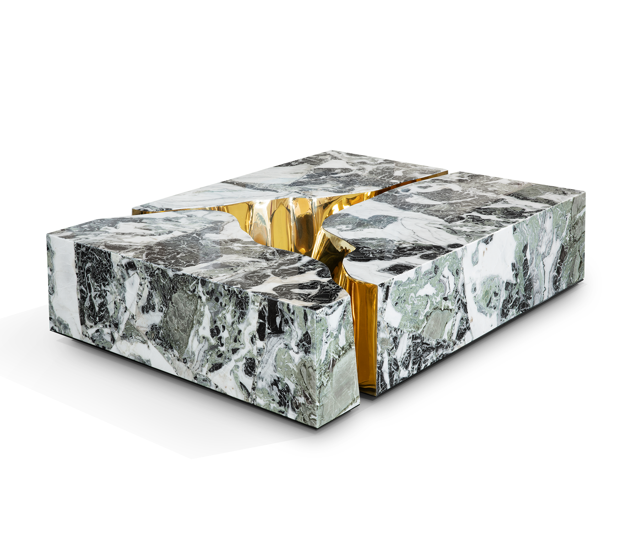Table Basse en Marbre Fissure