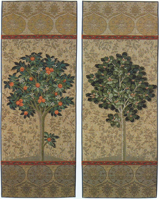 Ensemble de 2 Tapisseries : Arbre