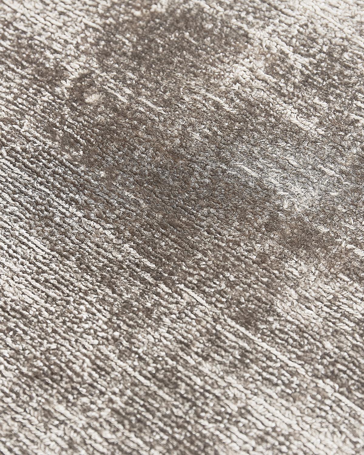 Tapis Rond en Soie de Banane Cord