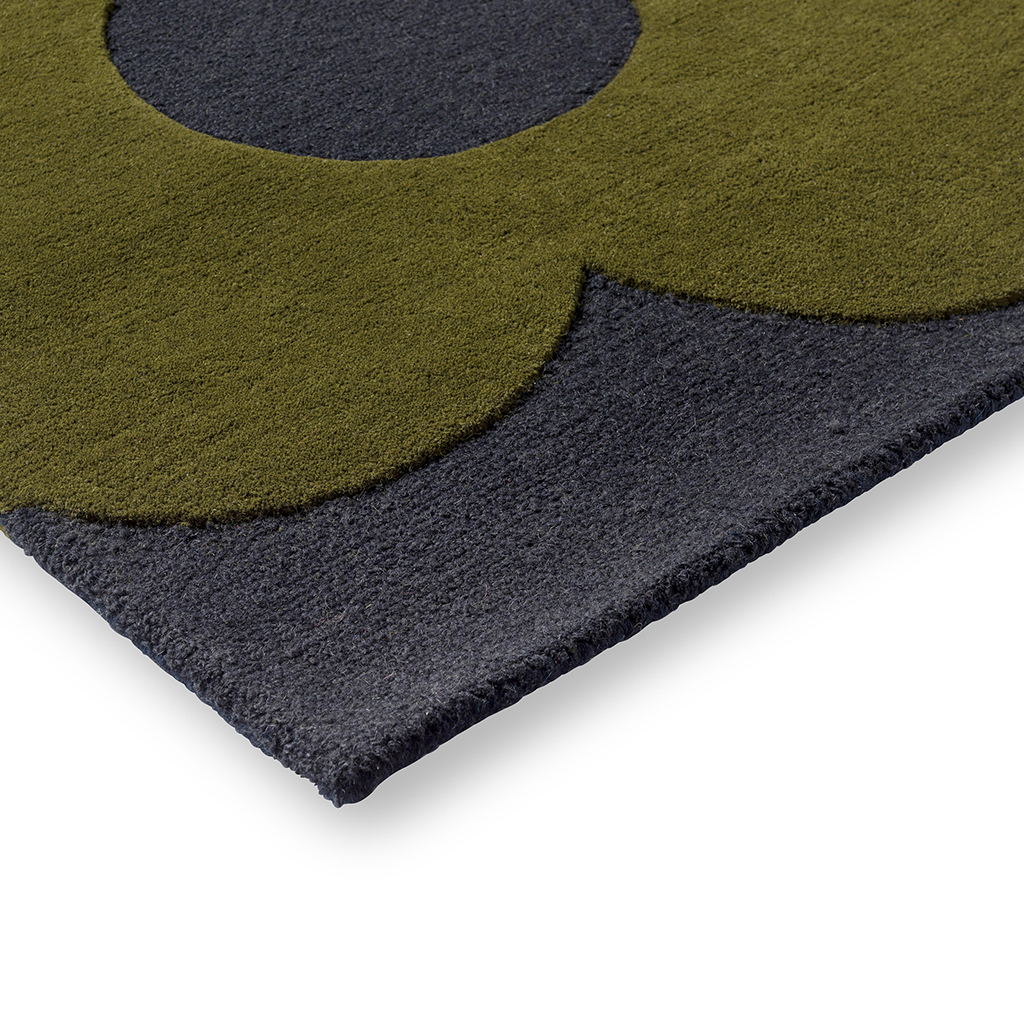 Tapis design en laine Sprig Stem Marine 063908