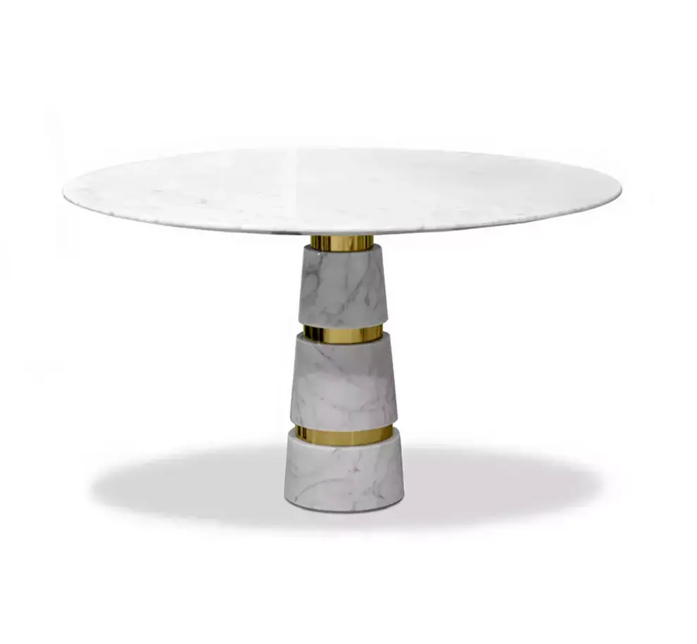 Table de Salle à Manger Avalanche Marbre Carrara