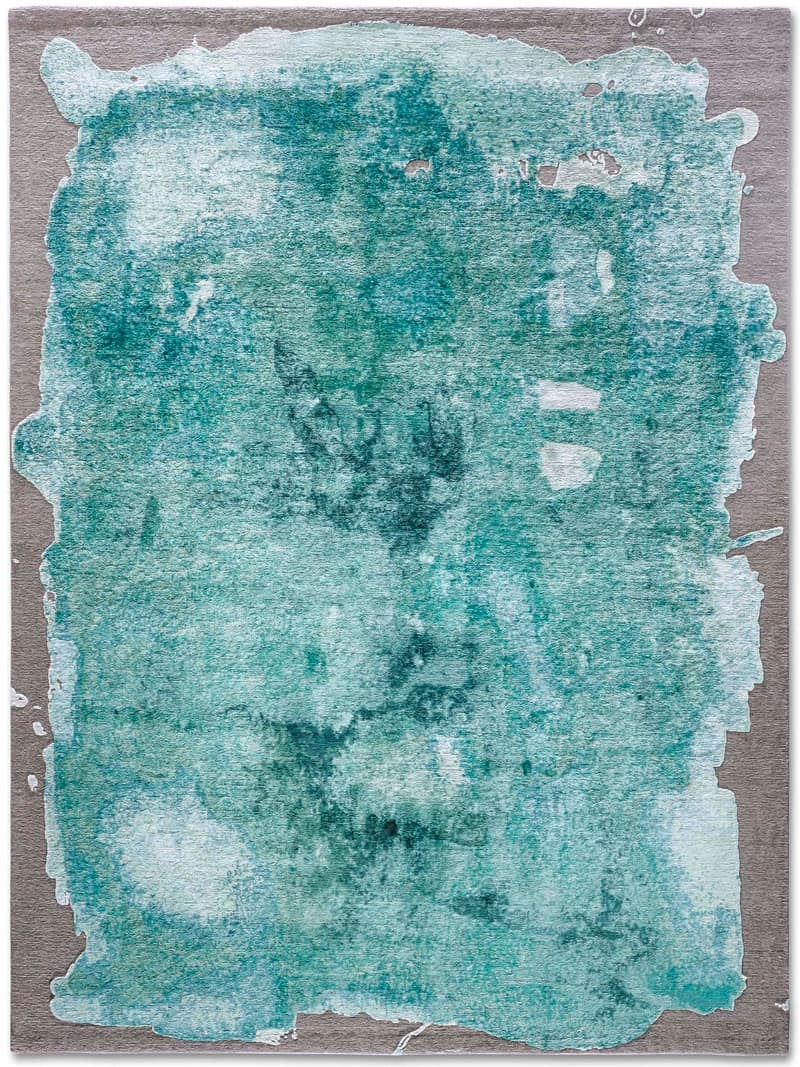 Tapis noué main Mono Aqua