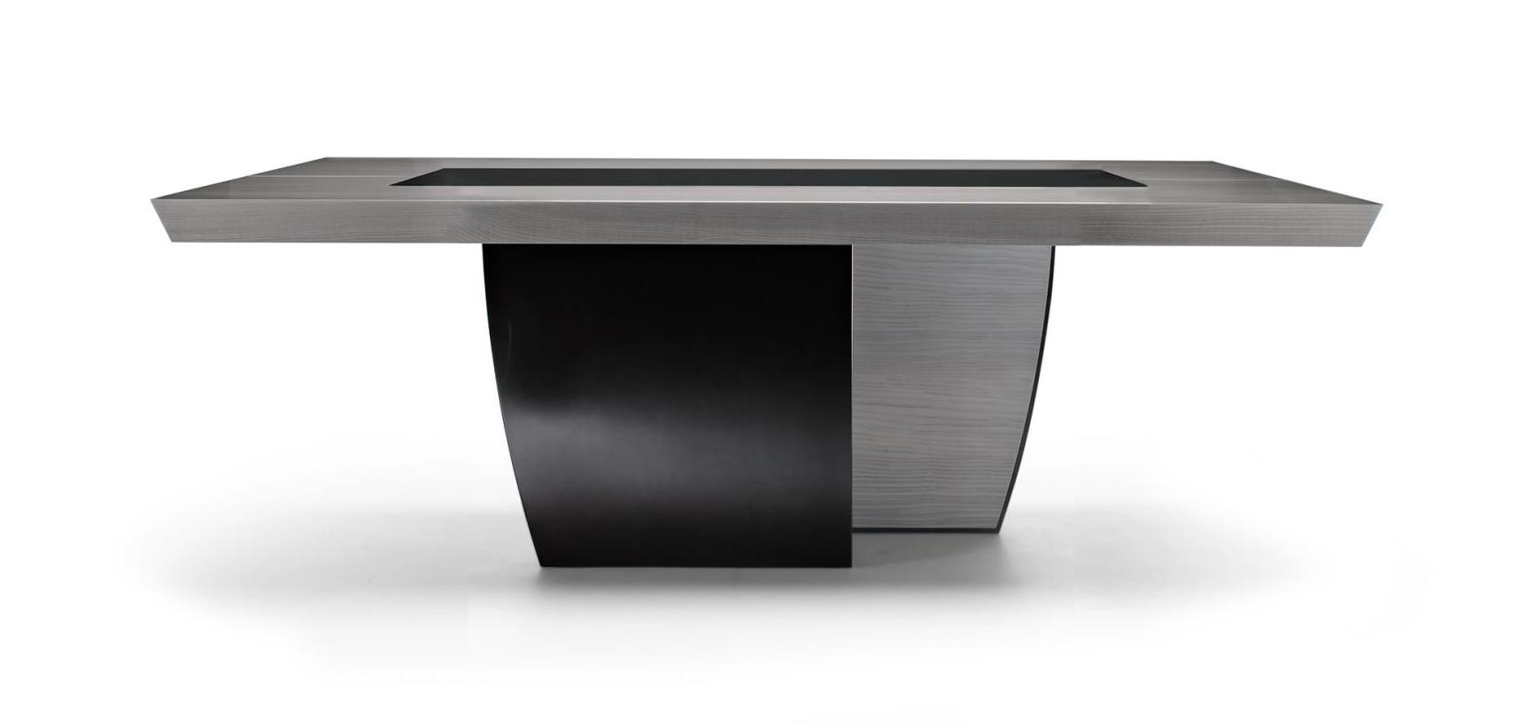 Table Fixe 200 Black & More | Plateau de table: Marbre