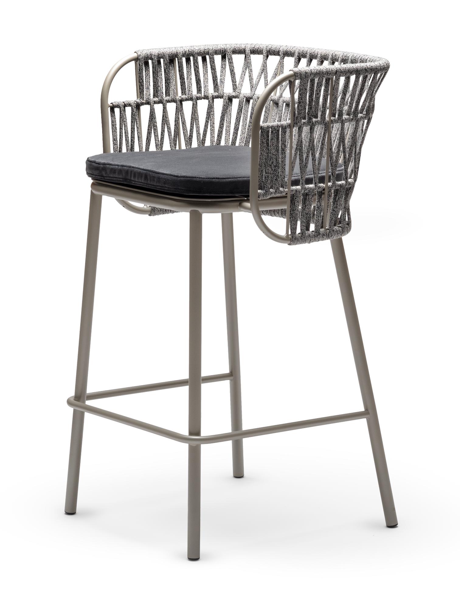 Chaise de Bar d'Extérieur Jujube SG-Int Noir et Sable