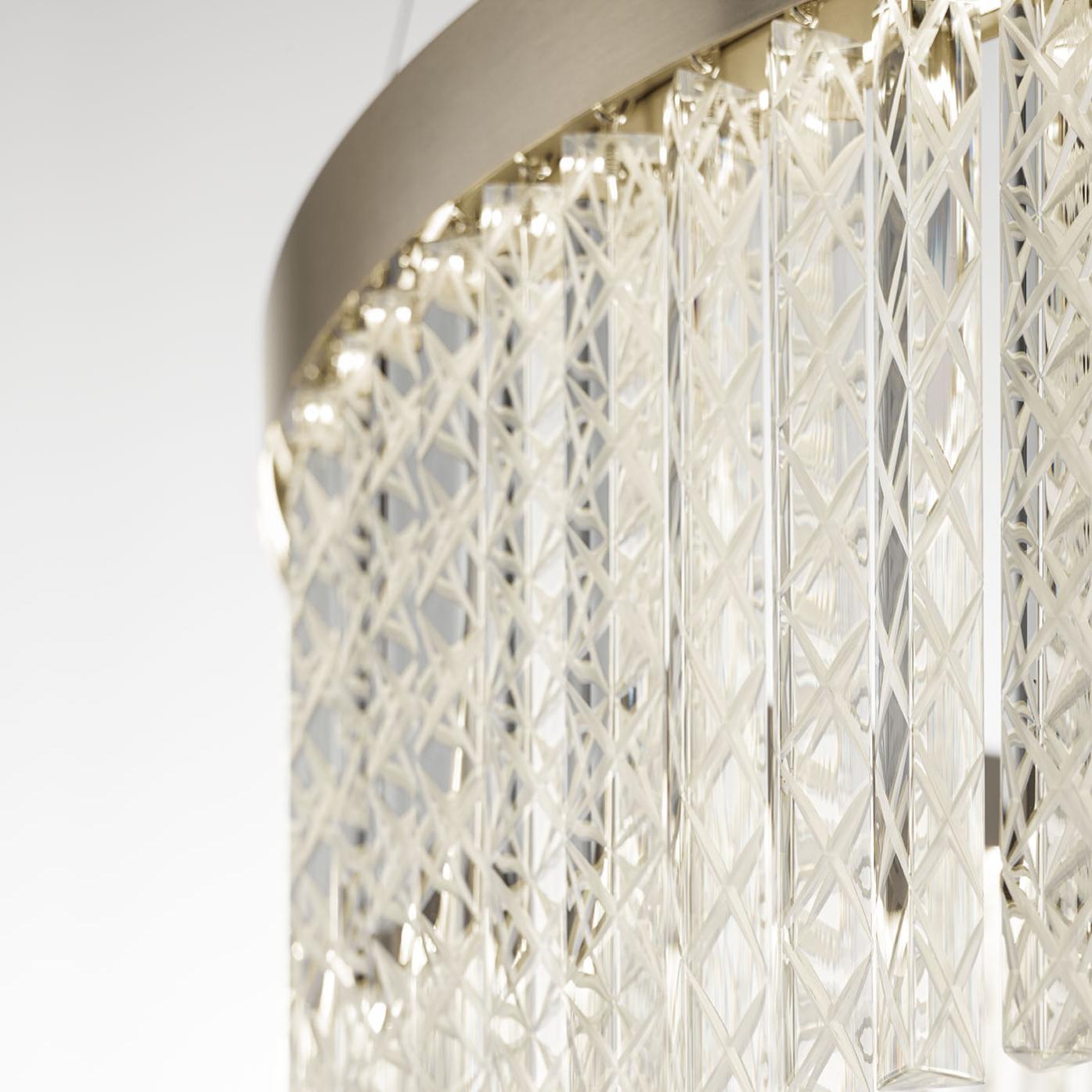 Lustre en Cristal Triedro Gravé à la Main